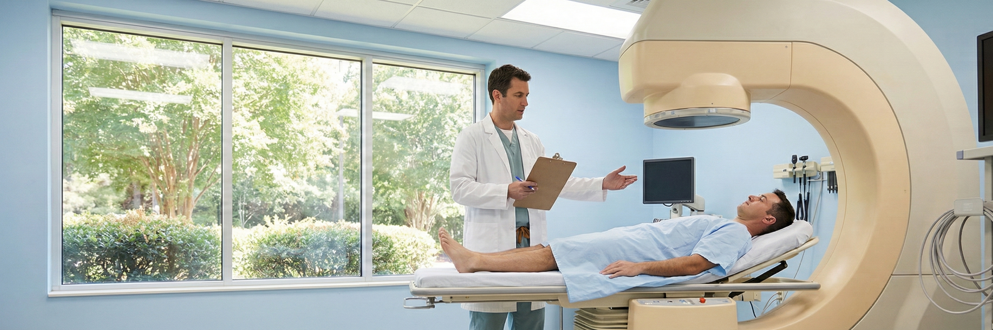 Oncology center facility illustration